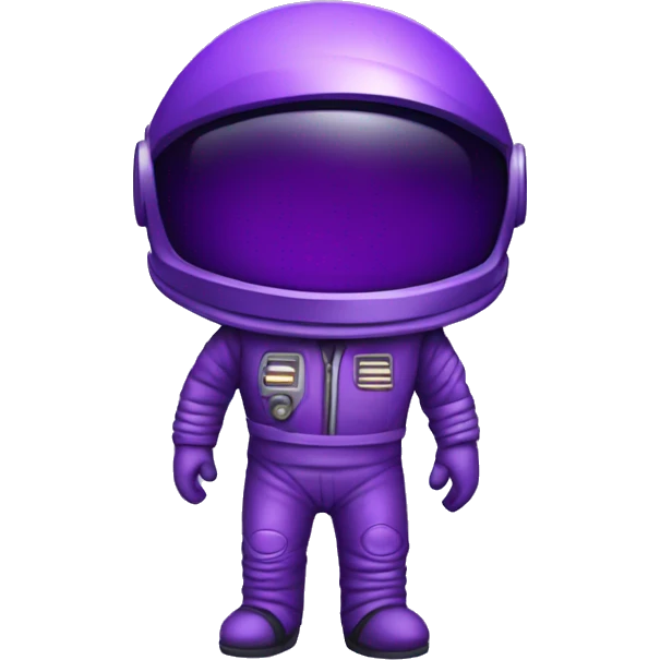 Purple disco spaceman emoji
