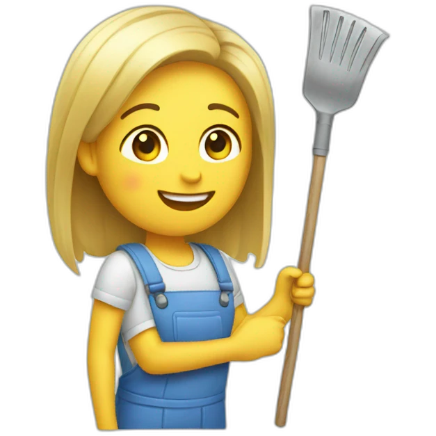 сleaning mobile app emoji