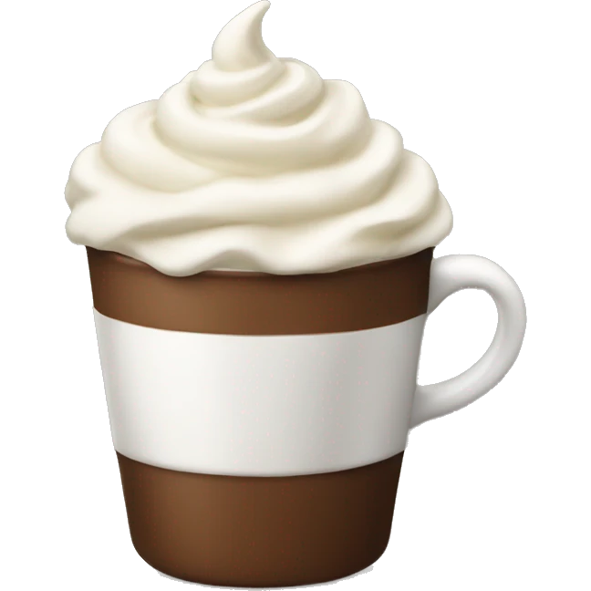 Coffee with whipped cream  emoji