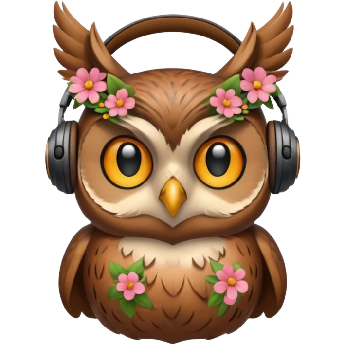 بدي صوره بومه هذولا زهريه حاطه سماعات ايموجي متحرك emoji