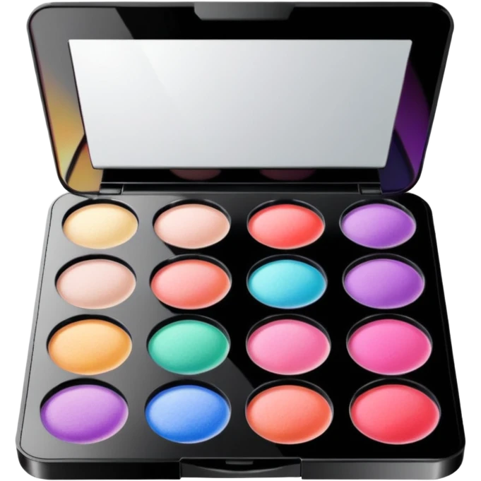 Iridescent makeup palette emoji