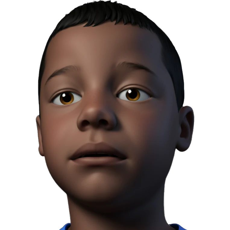 black haired boy portrait emoji