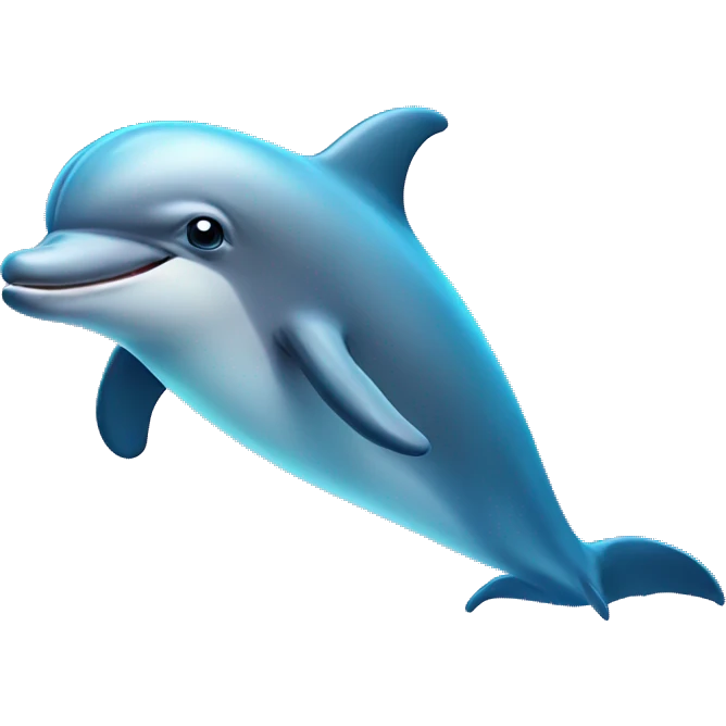 Dolphin in water emoji