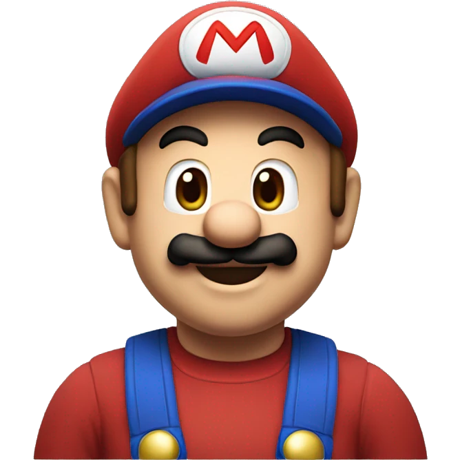 Mario saying hello emoji