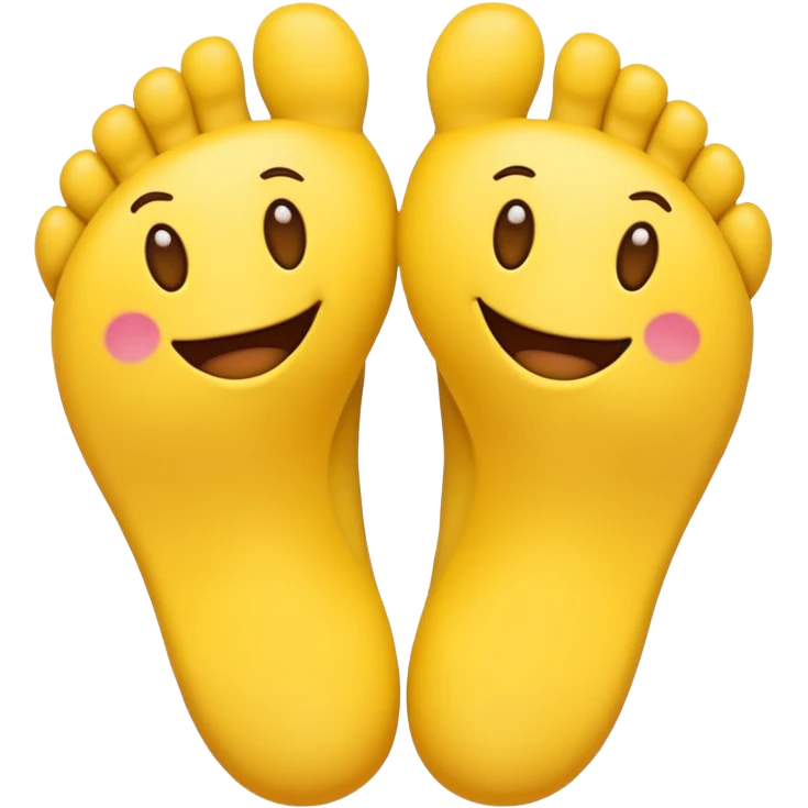 Emoji face with feet emoji