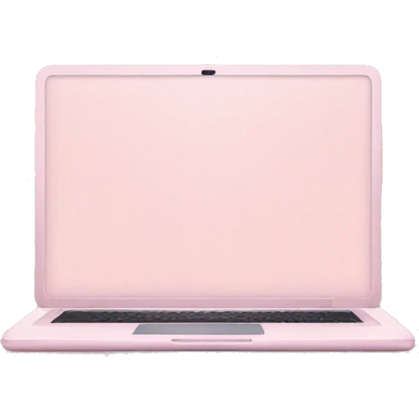 Light pink laptop emoji