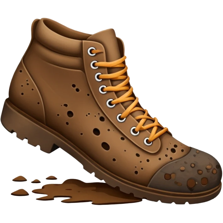shoe stamping mud emoji