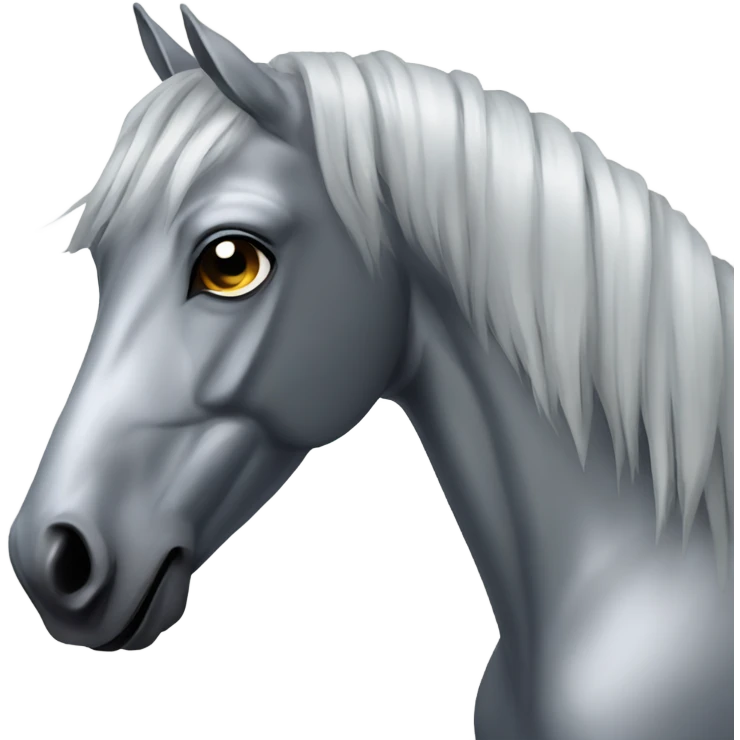 Chrome horse emoji