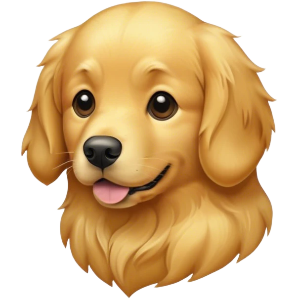 Golden retriever love emoji