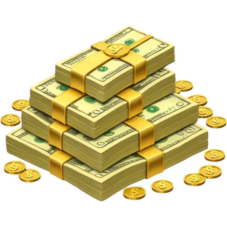 billion dollar trophy money themed emoji