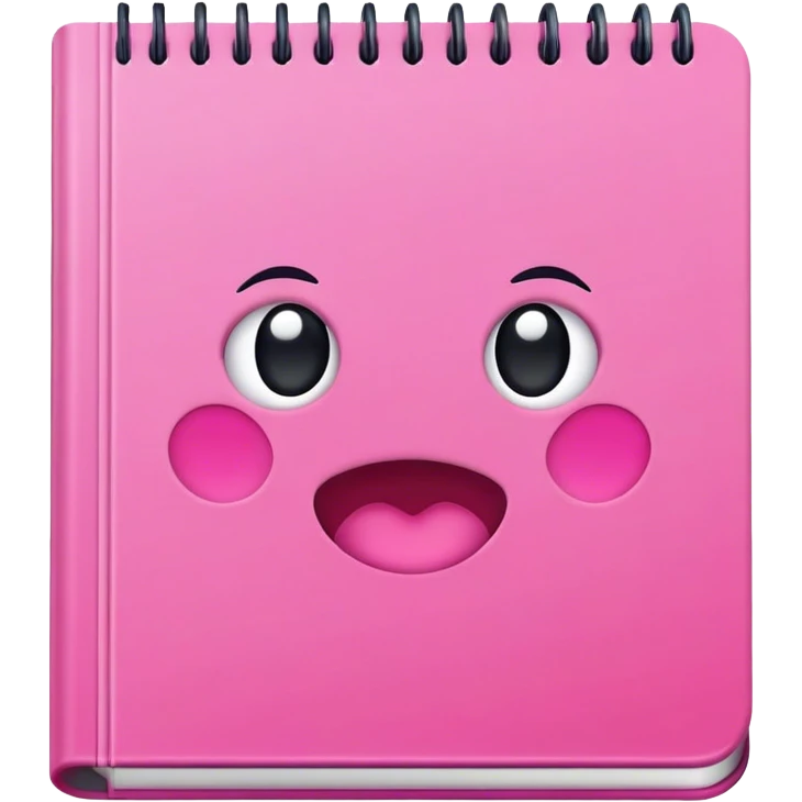  notebook pink emoji