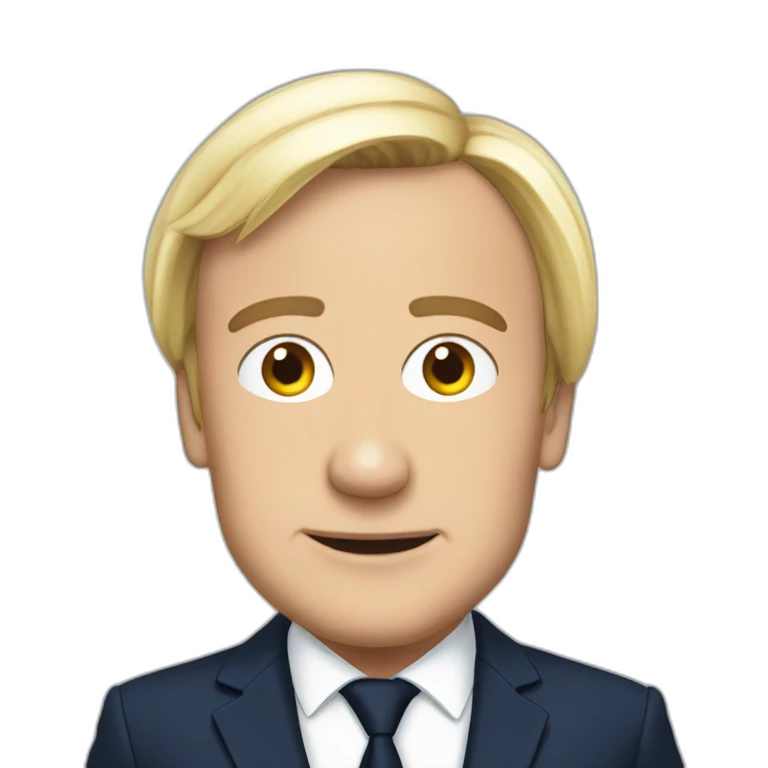 macron sur marine lepen emoji