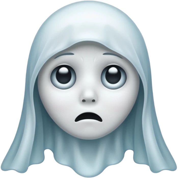 sad ghost emoji