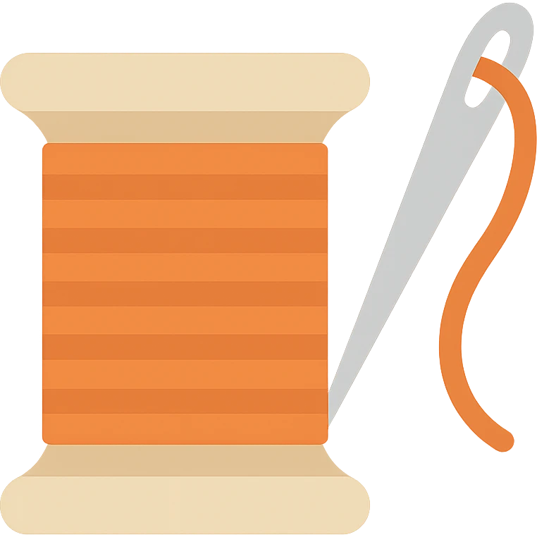 A thread spool or needle and thread, clean and modern look emoji