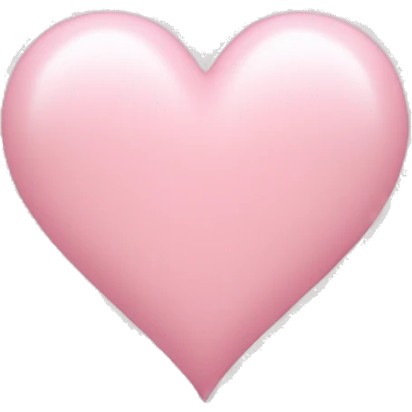 Light pink heart emoji