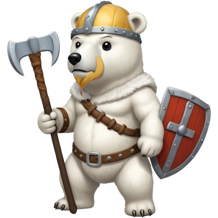 Polar Bear viking emoji