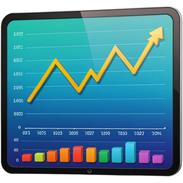 Mach mir einen trading chart auf einem bild schirm# emoji
