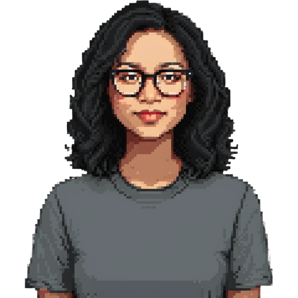 female teacher with semi-wavy black hair, light skin tone, wearing glasses emoji