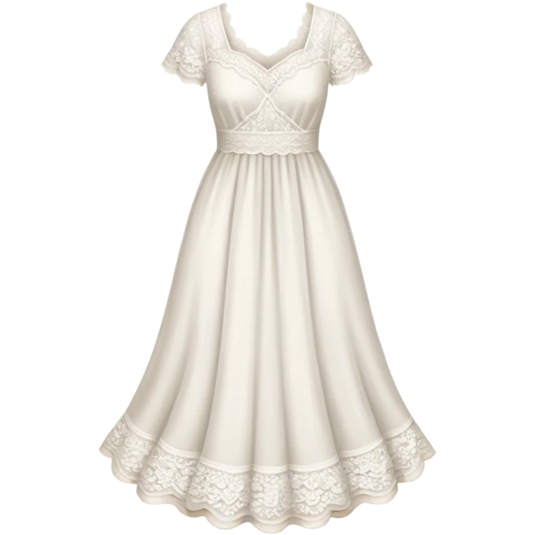 white dress emoji