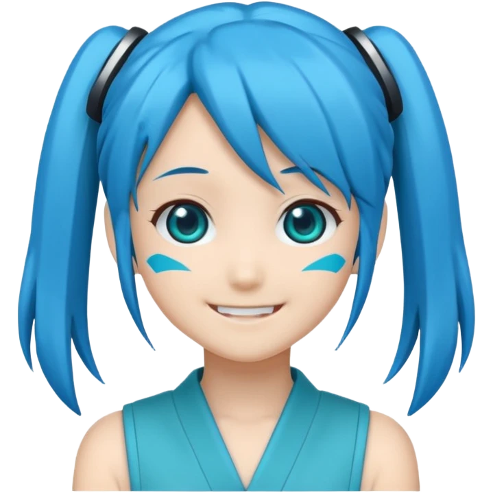 Hatsune Miku as a emoji emoji