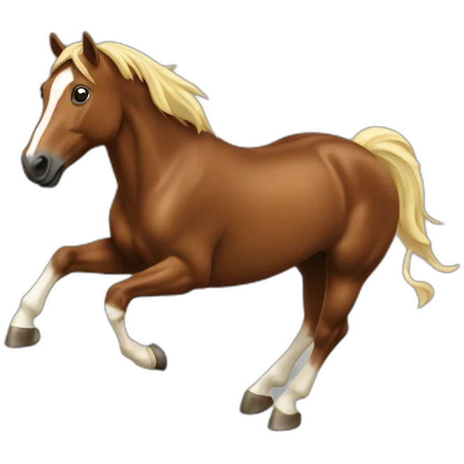 Cheval au galop emoji