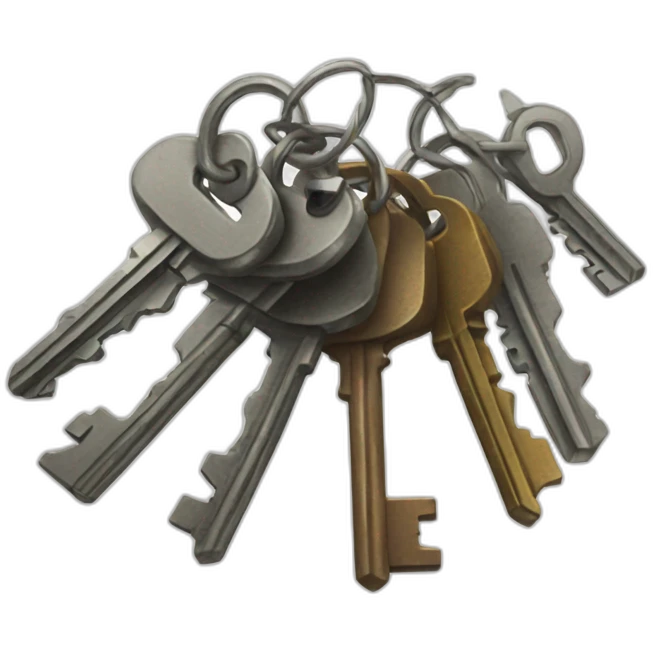 bunch of old keys emoji