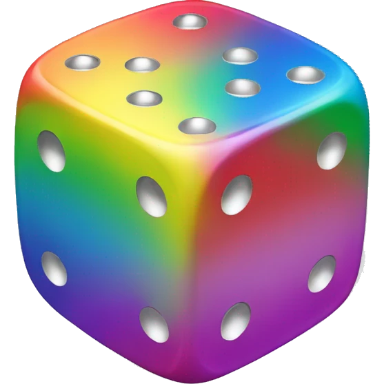 rainbow dice emoji