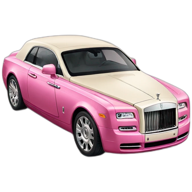 pink rolls royce emoji