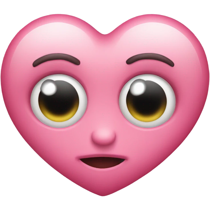 pink heart eyes  emoji