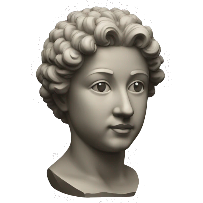 Antique sculpture of Nika emoji