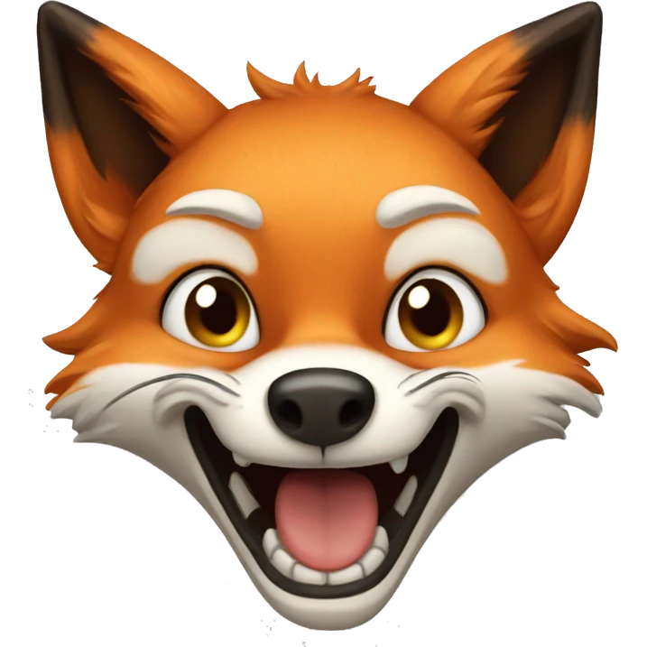 Crazy fox emoji