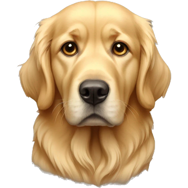 Golden retriver sed triste  emoji