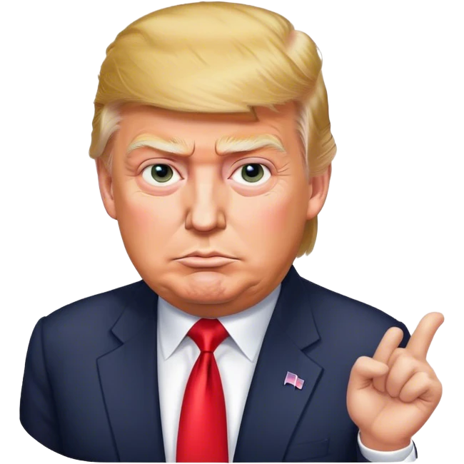 Donald  Trump hyperrealistic emoji