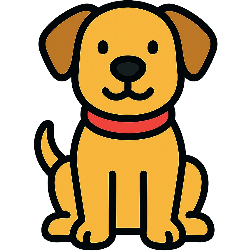 a dog emoji