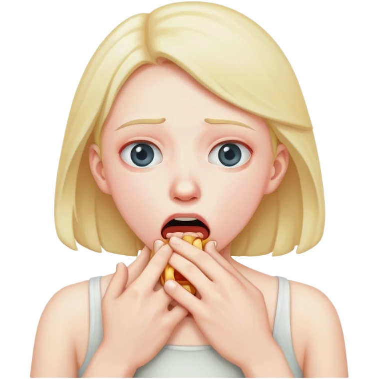 Person choking themself out  emoji