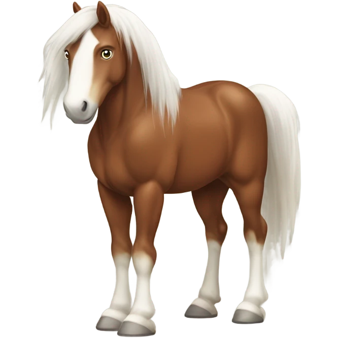 Clydesdale horse emoji
