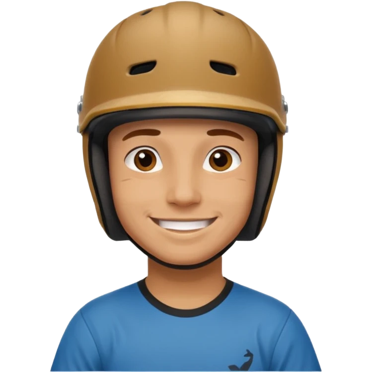 BMX rider man with helmets emoji