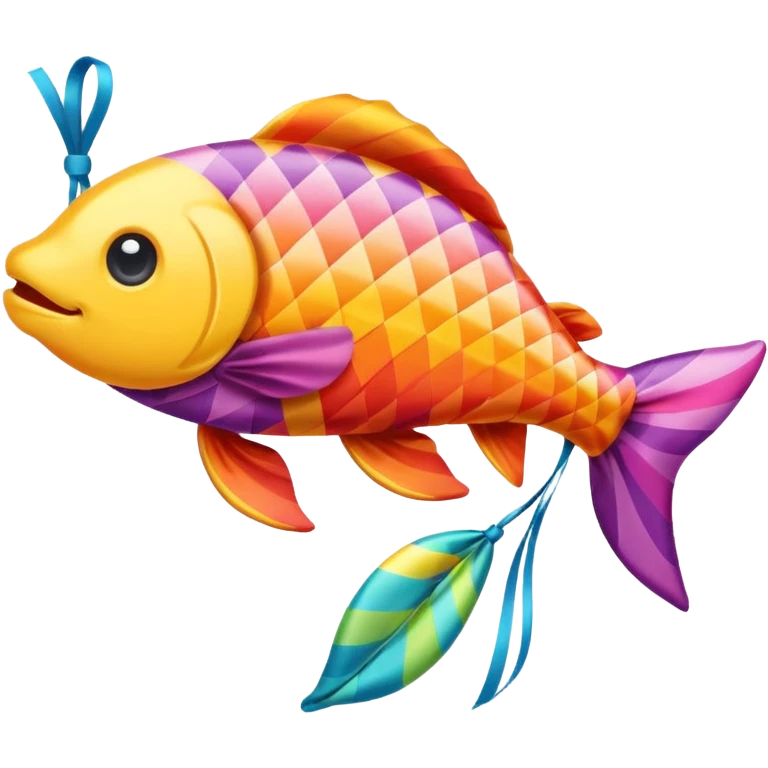 carp streamer hanging emoji