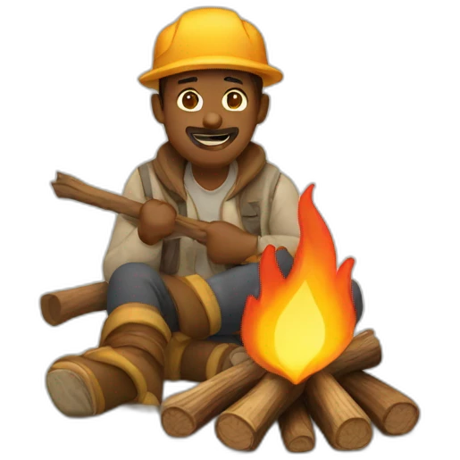 campfire man emoji
