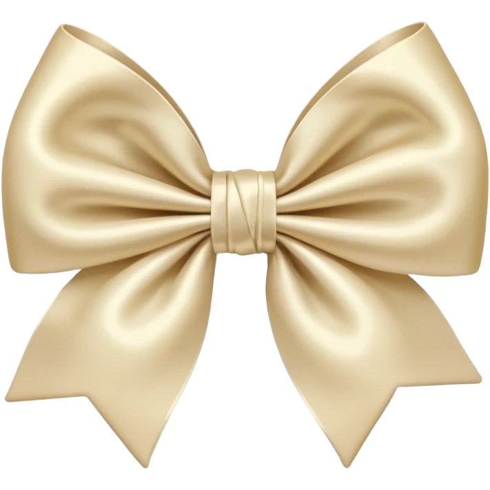 Cream bow emoji