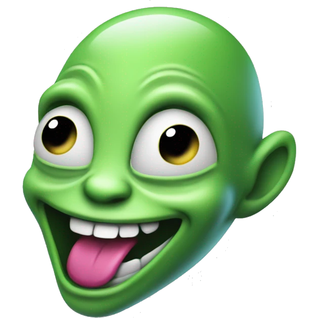 laughing alien emoji