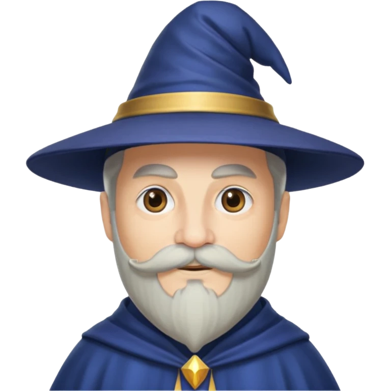 wizard with mustache emoji
