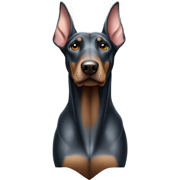 Silver Doberman emoji