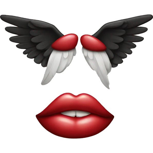 Lips with wings  emoji