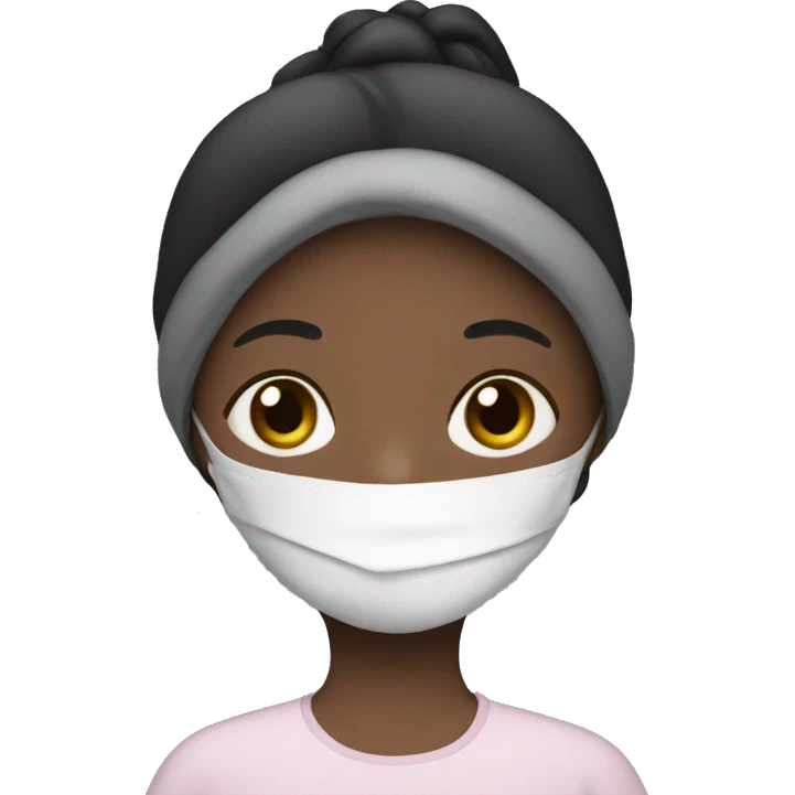 Girl with facemask emoji