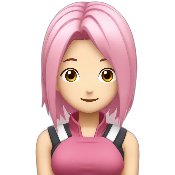 sakura haruno pretending to be embarrassed emoji