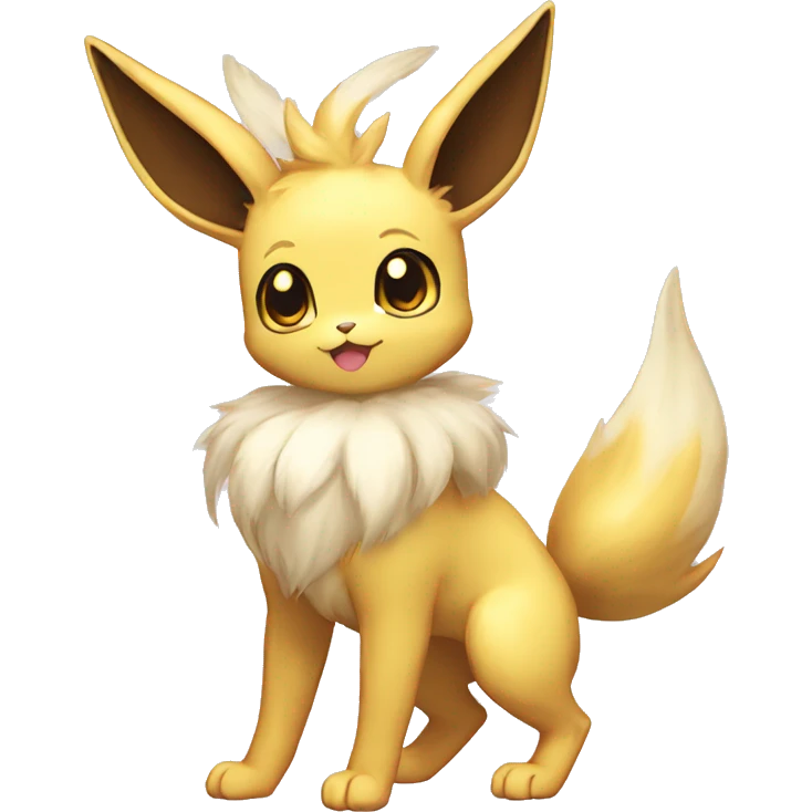 Shiny Kawaii Eeveelution-Cute-Pokémon-fusion full body emoji