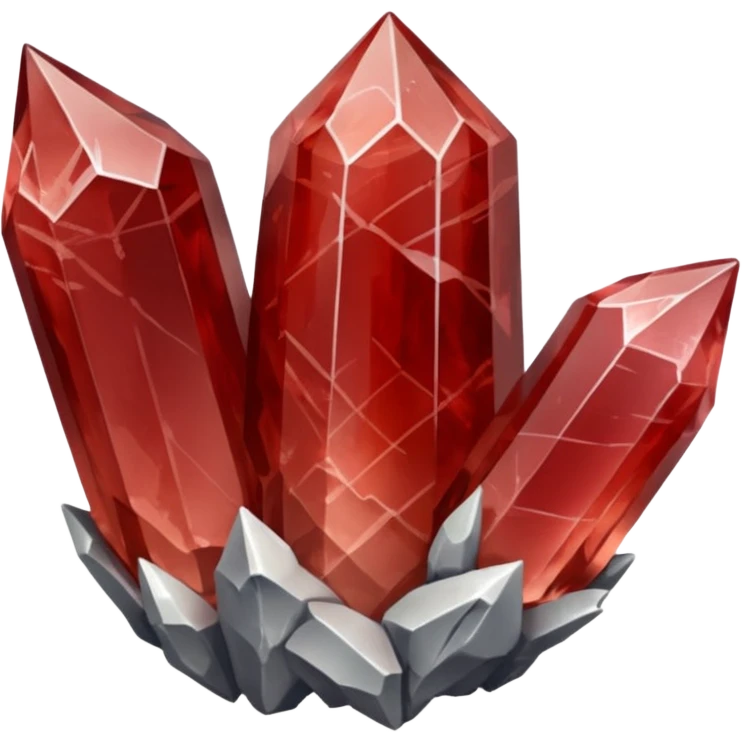 raw quartz crystal red emoji