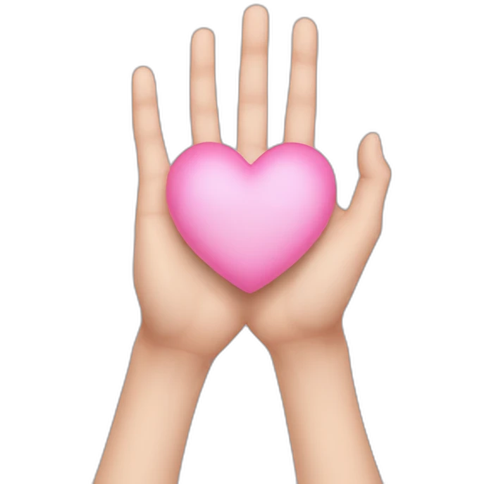 kpop Hand heart emoji