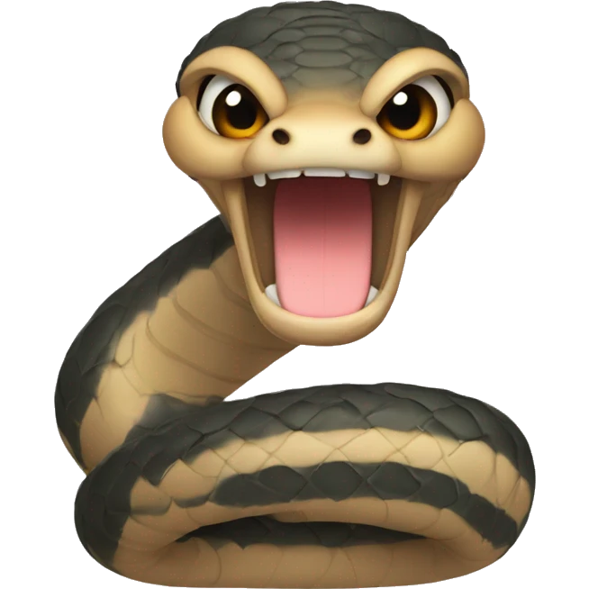 Cute cobra emoji